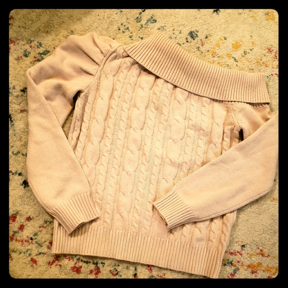 Off the shoulder sweater
